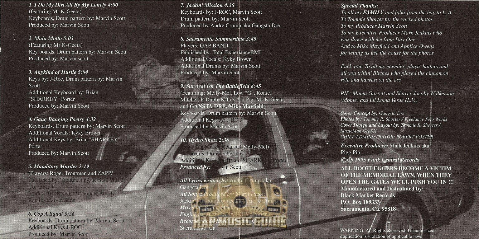 洋楽 GANGSTA DRE / GANG BANGING POETRY Gangsta Dre – Gang Banging Poetry – CD (Album, Repress